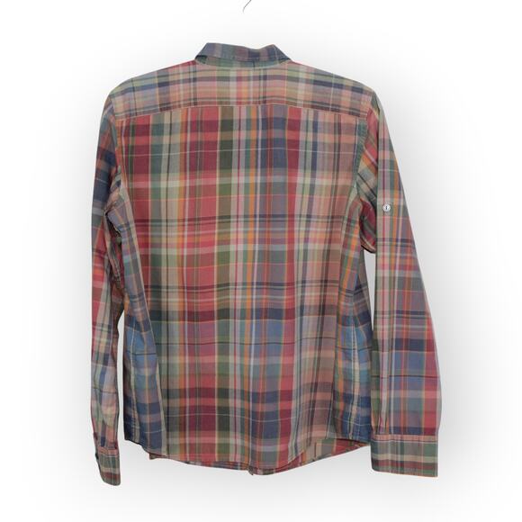 Sweater+Shirt LAUREN RalphLauren Merino-Angora Cable RollTab Plaid - Picture 5 of 13